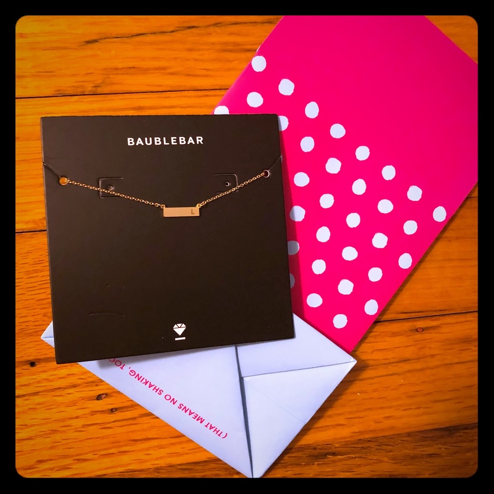 Letter: L Mini Initial Pendant from BaubleBar.